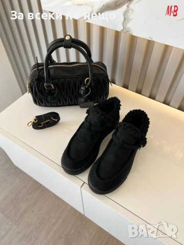 Miu Miu Дамски Меки И Топли Обувки Миу Миу - Налични Различни Цветове  Код SK254, снимка 7 - Дамски ежедневни обувки - 52596402