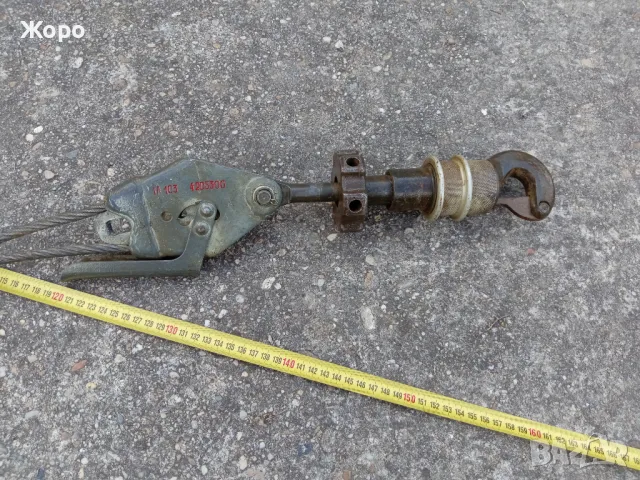 стоманено въже с куки военна авиация СССР 70те, снимка 3 - Антикварни и старинни предмети - 50332389