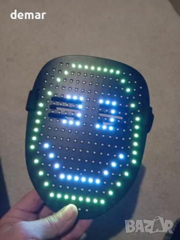 SPEWOM Светеща светодиодна маска с разпознаване на жестове и трансформация, снимка 7 - Други игри - 49689723