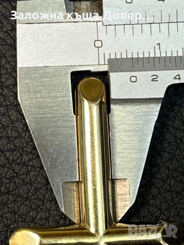 Златен Ланец кръст синджир krast ланче 14 к 585 gold zlato  lanec lance, снимка 6 - Колиета, медальони, синджири - 52159929