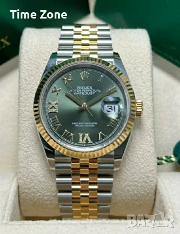 Rolex Datejust 36mm Two Tone Yellow Gold Champagne Dial Automatic Дамски Различни Варианти, снимка 15 - Дамски - 48183135
