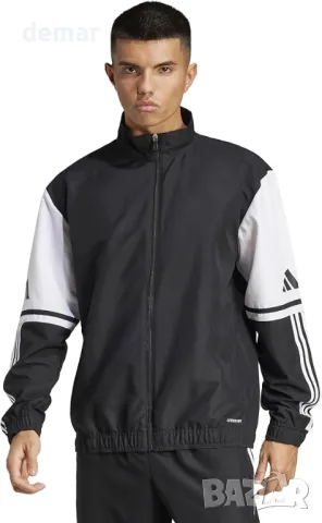 Adidas Мъжки суичър Squadra25 Presentation Jacket, L, черно/бяло, снимка 4 - Спортни дрехи, екипи - 49288716