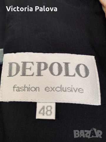 Дълга черна рокля DEPOLO, снимка 8 - Рокли - 33193761