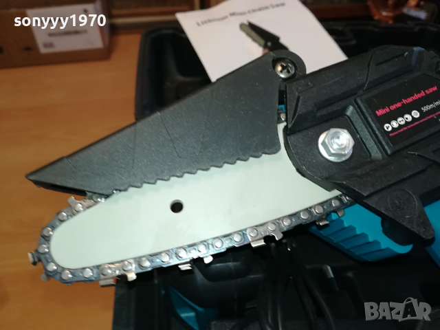 РЕЗАЧКА С ВЕРИГА И 2БР БАТЕРИЙ+ЗАРЯДНО И КУФАР 2003240944, снимка 8 - Градинска техника - 44854075