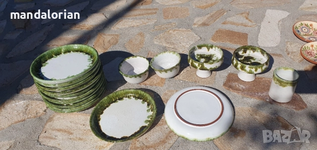 Българска керамика - сервиз,чаши, чинии, вази, купи, , снимка 13 - Сервизи - 51828604