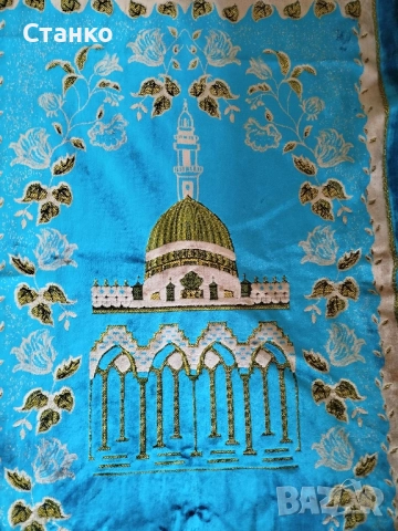 ориенталско килимче, 70/115 см. плюшено , снимка 2 - Антикварни и старинни предмети - 51492885