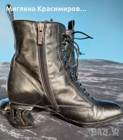 Елегантни боти KARL LAGERFELD, снимка 6 - Дамски боти - 48268818