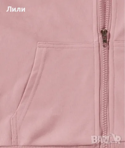 Детски розов суитчър за момиче, жилетка с цип, щампа балерина, снимка 3 - Детски пуловери и жилетки - 47370019