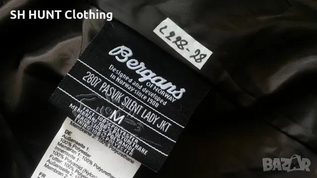 Bergans of NORWAY PASVIK SILENT Dermizax Women Jacket размер M дамско яке водонепромокаемо - 1115, снимка 15 - Якета - 50060891