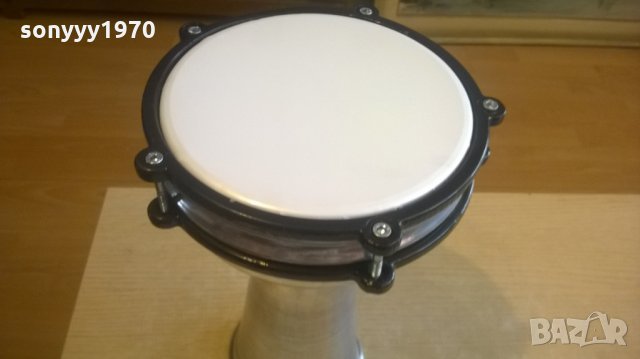 НОВА тарамбука с бяла ударна част-алуминиева-30х20см, снимка 4 - Ударни инструменти - 28121109