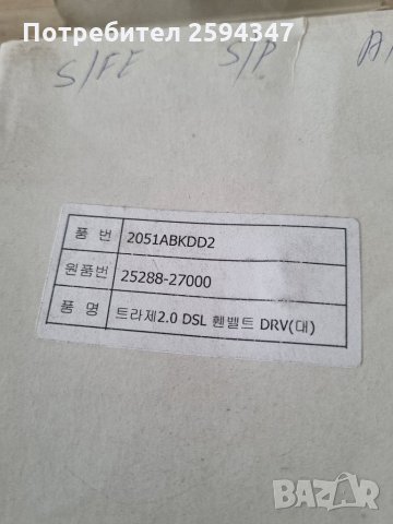 HYUNDAI SANTA FE 2.0CRDI oт2001г ПАРАЗИТНА РОЛКА ПИСТОВ РЕМЪК , снимка 4 - Части - 35647808