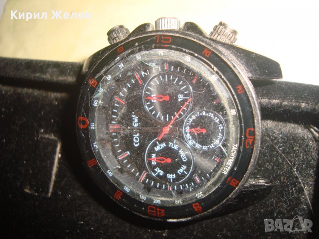 COLISEUM TACHYMETER МАРКОВ МОДЕЛ КВАРЦОВ ЧАСОВНИК КОЛИЗЕУМ 18571, снимка 5 - Мъжки - 32731438