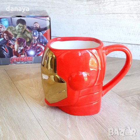 2113 Керамична чаша Железният човек подаръчна чаша Iron Man Marvel Advengers, снимка 3 - Чаши - 32777791
