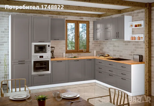 "Кухненски комплект Винтидж 340/240", снимка 2 - Кухни - 48675522