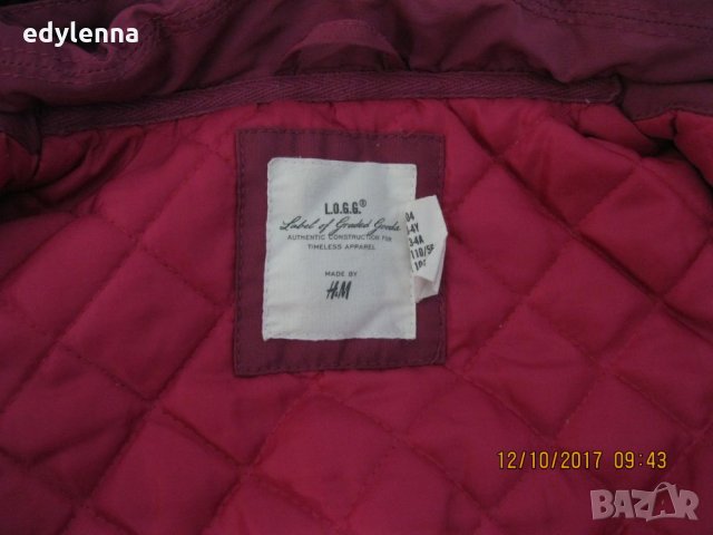 Топло яке на H&M, снимка 3 - Детски якета и елеци - 27287177