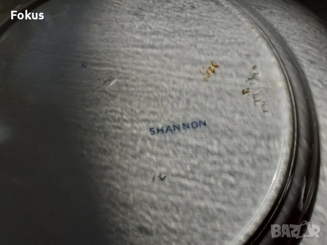 Стар порцелан колекционерска чиния SHANNON, снимка 4 - Антикварни и старинни предмети - 53408954