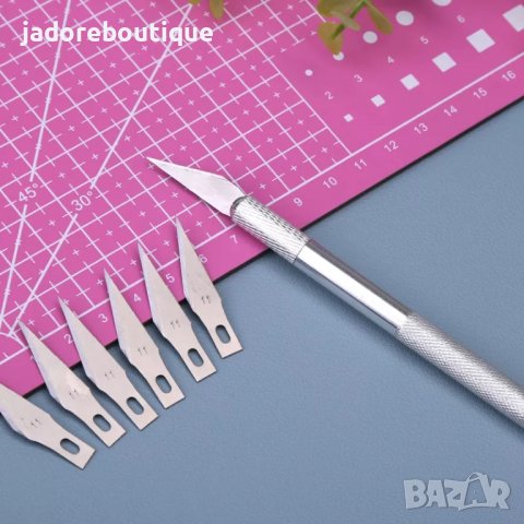 Арт скалпел за рязане с 10 резервни остриета, снимка 2 - Други - 38928726