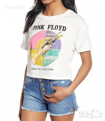 Дамска рок тениска Pink Floyd Модели и размери, снимка 3 - Тениски - 30377329