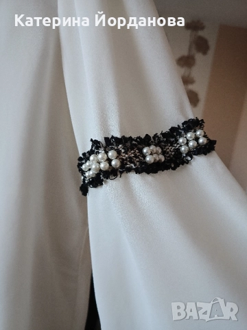 Официална копринена блуза "ZARA" , снимка 2 - Блузи с дълъг ръкав и пуловери - 52277906