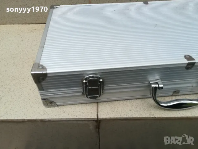 АЛУМИНИЕВ КУФАР ОТ ГЕРМАНИЯ 46Х23Х8СМ 2505251644, снимка 2 - Микрофони - 50422033