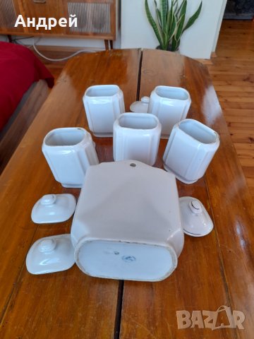 Стари порцеланови съдове за подправки, снимка 5 - Антикварни и старинни предмети - 34634260