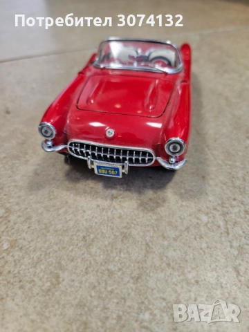 Метална колекционерска количка CHEVROLET CORVETTE 1957 ОПИСАНИЕ, снимка 5 - Колекции - 52447690