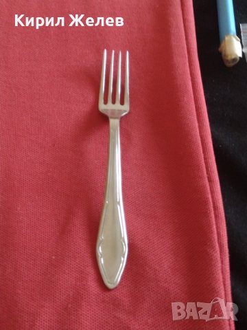 Стара вилица за десерт от соца П. Денев Габрово за КОЛЕКЦИЯ 42213, снимка 4 - Други ценни предмети - 43833910