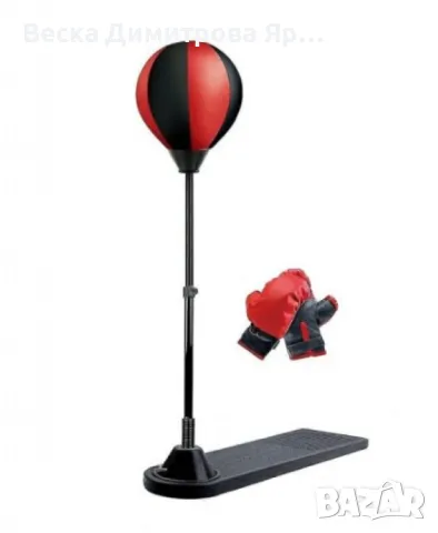 Детска боксова круша на стойка с ръкавици, снимка 2 - Играчки за стая - 48462149