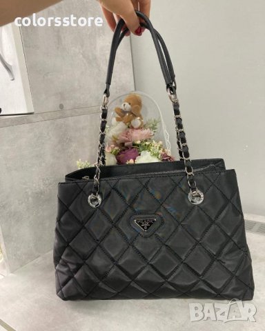 Черна чанта Prada  код SG115, снимка 2 - Чанти - 38890326