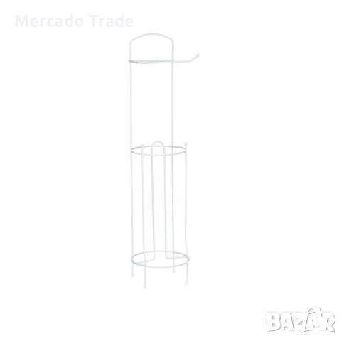 Декоративна поставка Mercado Trade, За т. хартия, Метал, Бял, снимка 2 - Декорация за дома - 44079650