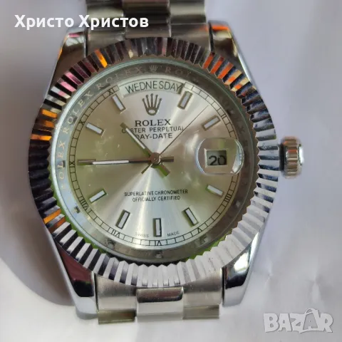 Новогодишна промоция!Мъжки механичен луксозен часовник Rolex DAY-DATE Oyster Perpetual 