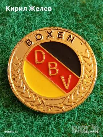 Рядка емайлирана значка ГЕРМАНСКА БОКСОВА ФЕДЕРАЦИЯ за КОЛЕКЦИЯ 52818