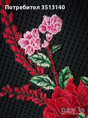 Чанта с апликация машинна бродерия, снимка 3 - Чанти - 50580823