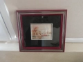 малка сребърна картина от Италия , снимка 1
