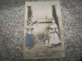 Красива стара романтична пощенска картичка с буквата Н 1903г., снимка 3