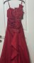 Нова дълга червена рокля размер S, снимка 3
