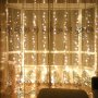 Празнични лампички тип завеса с 3х3м 300 LED, снимка 8