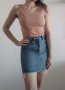 H&M Къса дънкова пола, снимка 1 - Поли - 40612137