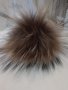 Прошарен Помпон Естествен косъм за шапка, снимка 6