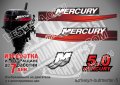 Mercury 1999-2006 5 hp Two Stroke Меркюри извънбордов двигател стикери надписи лодка яхт outmertsr-5, снимка 1 - Аксесоари и консумативи - 43338730