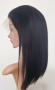 Натурално черна перука от естествен бразилски косъм 40 см - дантелена зона 13×4, снимка 11