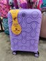Луксозен куфар в лилаво polipropilen/ К690, снимка 1
