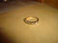 КРАСИВ ФИН ПОЗЛАТЕН ФЕШЪН АРТ ПРЪСТЕН с ФАСЕТИРАНИ БЛЕСТЯЩИ КРИСТАЛИ 27789, снимка 3