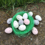 4603 Великденска украса Шарени яйца с трева, снимка 1 - Декорация за дома - 44909387