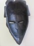 Африканска маска с медни инкрустации-голяма, снимка 9