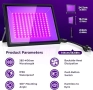 150W LED UV прожектор - черна светлина - водоустойчив , снимка 1