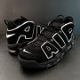 Нови Оригинални Обувки Nike Air Air More Uptempo Black Мъжки Кецове Маратонки Размер 44 Номер 28см, снимка 4