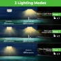 nipify 2 броя LED соларни охранителни лампи, сензор за движение, 3 режима, IP65, снимка 4