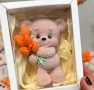3D Мече с букет лалета цветя силиконов молд форма шоколад гипс свещ декор украса, снимка 3