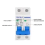 Автоматичен прекъсвач AC MCB 2P 230V 400V 6KA, снимка 2